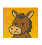 キラキラのんびりロバ@SFW（個別スタンプ：15）