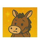 キラキラのんびりロバ@SFW（個別スタンプ：16）