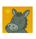 キラキラのんびりロバ@SFW（個別スタンプ：19）