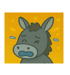 キラキラのんびりロバ@SFW（個別スタンプ：22）