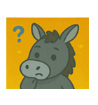 キラキラのんびりロバ@SFW（個別スタンプ：23）