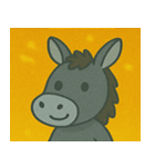 キラキラのんびりロバ@SFW（個別スタンプ：24）