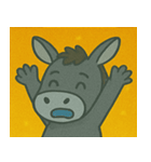 キラキラのんびりロバ@SFW（個別スタンプ：26）