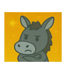 キラキラのんびりロバ@SFW（個別スタンプ：27）