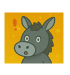 キラキラのんびりロバ@SFW（個別スタンプ：28）