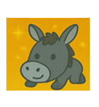 キラキラのんびりロバ@SFW（個別スタンプ：29）