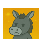 キラキラのんびりロバ@SFW（個別スタンプ：31）