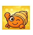 キラキラマイペースやどかり@SFW（個別スタンプ：4）