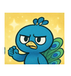 キラキラごうかなクジャク@SFW（個別スタンプ：2）