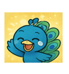 キラキラごうかなクジャク@SFW（個別スタンプ：4）