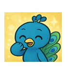 キラキラごうかなクジャク@SFW（個別スタンプ：5）