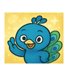 キラキラごうかなクジャク@SFW（個別スタンプ：6）
