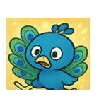 キラキラごうかなクジャク@SFW（個別スタンプ：7）