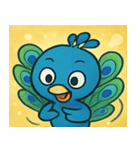 キラキラごうかなクジャク@SFW（個別スタンプ：8）