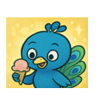 キラキラごうかなクジャク@SFW（個別スタンプ：10）