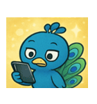 キラキラごうかなクジャク@SFW（個別スタンプ：11）
