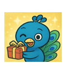 キラキラごうかなクジャク@SFW（個別スタンプ：14）