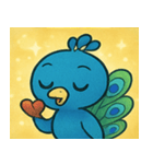 キラキラごうかなクジャク@SFW（個別スタンプ：16）
