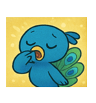 キラキラごうかなクジャク@SFW（個別スタンプ：17）