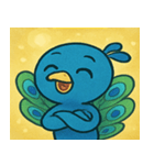 キラキラごうかなクジャク@SFW（個別スタンプ：22）