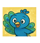 キラキラごうかなクジャク@SFW（個別スタンプ：23）