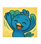 キラキラごうかなクジャク@SFW（個別スタンプ：24）