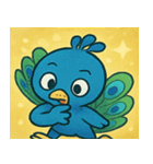 キラキラごうかなクジャク@SFW（個別スタンプ：27）