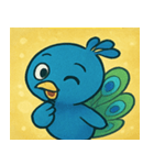 キラキラごうかなクジャク@SFW（個別スタンプ：28）