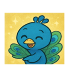 キラキラごうかなクジャク@SFW（個別スタンプ：30）