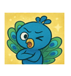 キラキラごうかなクジャク@SFW（個別スタンプ：31）