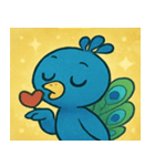 キラキラごうかなクジャク@SFW（個別スタンプ：32）