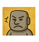 キラキラたたずむモアイ像@SFW（個別スタンプ：23）