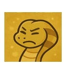 キラキラ威圧系キングコブラ@SFW（個別スタンプ：25）