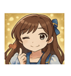 キラキラ全開女性アイドル@SFW（個別スタンプ：13）