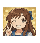 キラキラ全開女性アイドル@SFW（個別スタンプ：14）