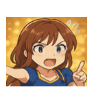 キラキラ全開女性アイドル@SFW（個別スタンプ：19）