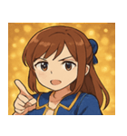 キラキラ全開女性アイドル@SFW（個別スタンプ：24）