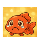 キラキラひらひら金魚@SFW（個別スタンプ：3）