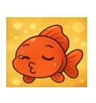 キラキラひらひら金魚@SFW（個別スタンプ：8）