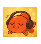 キラキラひらひら金魚@SFW（個別スタンプ：10）