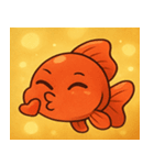 キラキラひらひら金魚@SFW（個別スタンプ：13）