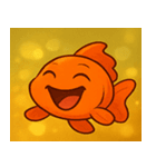 キラキラひらひら金魚@SFW（個別スタンプ：17）
