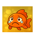 キラキラひらひら金魚@SFW（個別スタンプ：19）