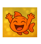 キラキラひらひら金魚@SFW（個別スタンプ：21）