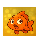 キラキラひらひら金魚@SFW（個別スタンプ：22）