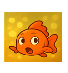 キラキラひらひら金魚@SFW（個別スタンプ：23）
