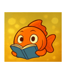 キラキラひらひら金魚@SFW（個別スタンプ：28）