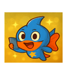 キラキラひらひら金魚@SFW（個別スタンプ：31）