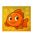キラキラひらひら金魚@SFW（個別スタンプ：32）