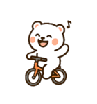 しろまるのかわいいクマスタンプ（個別スタンプ：3）